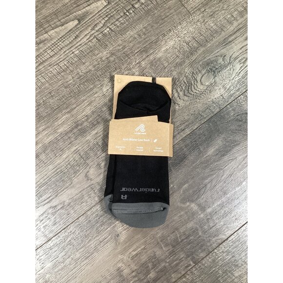 Runderwear Unisex Anti-Blister Low Sock S Black/Gray Moisture-Wicking Seamless - Picture 2 of 4